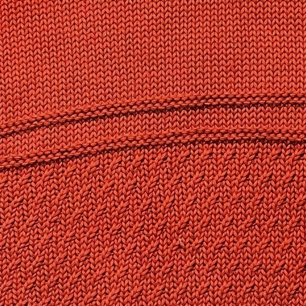 Mittoshop Pullover Sweater Womens Large Red Rust Chunky Knit 100% Cotton C20847 - Picture 3 of 9